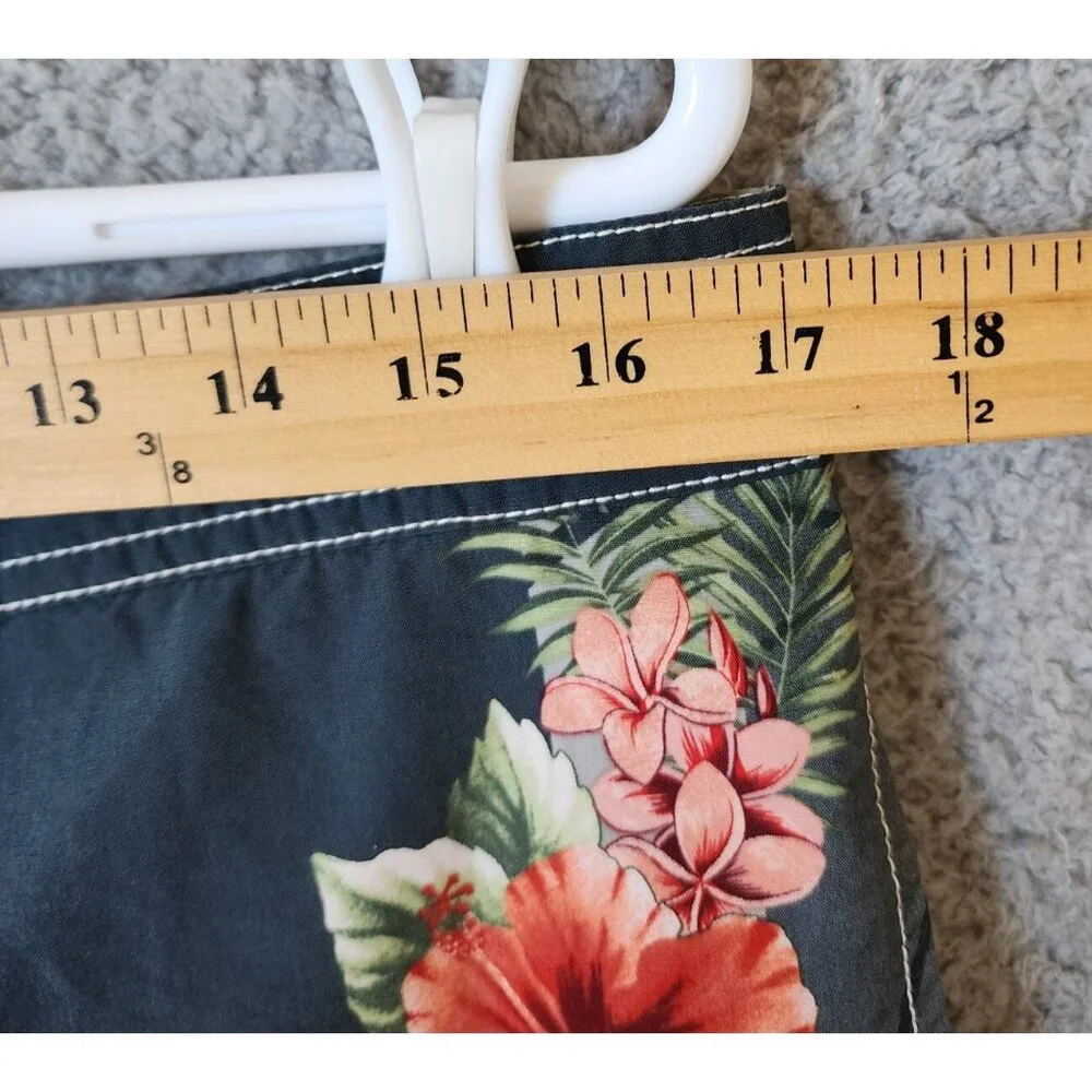 Tommy Bahama Relax Floral Beach Pool Lined Drawstring Cargo Swim Trunks Size L‎